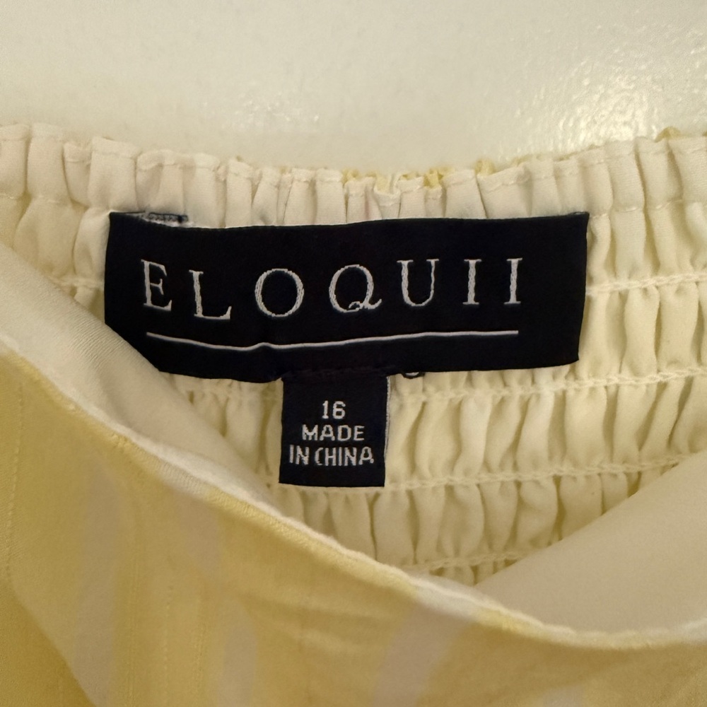 Eloquii Pale Lemon Yellow Dress - Picture 3 of 6